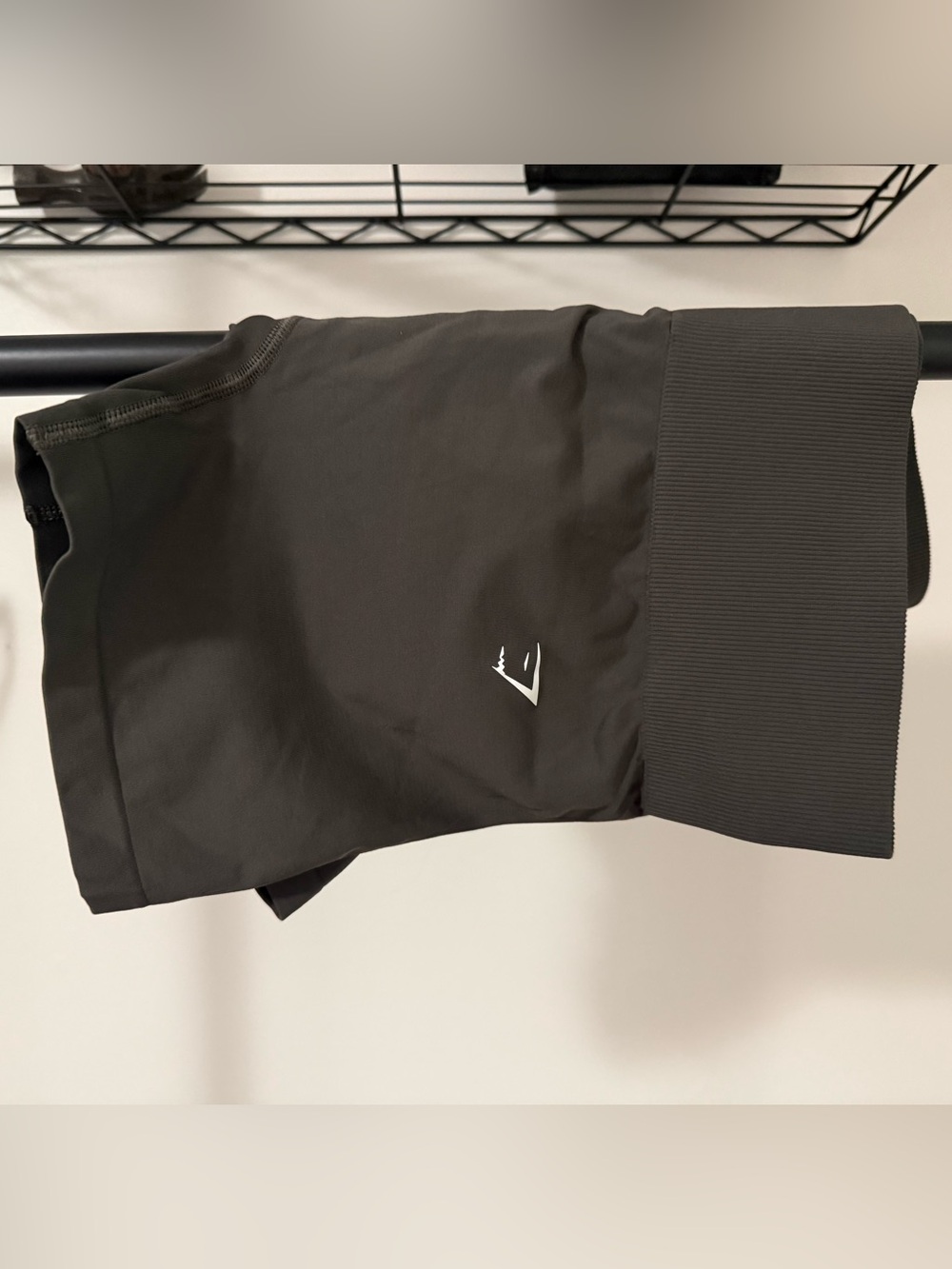 Gymshark Army Green Everyday Seamless Bike Shorts - Size Medium